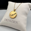 DENIZEN necklace of Bermuda map gold