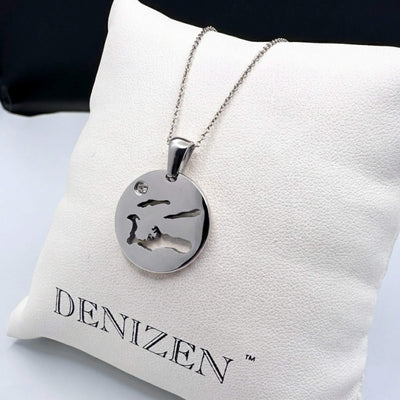 DENIZEN necklace of Cayman Islands map silver
