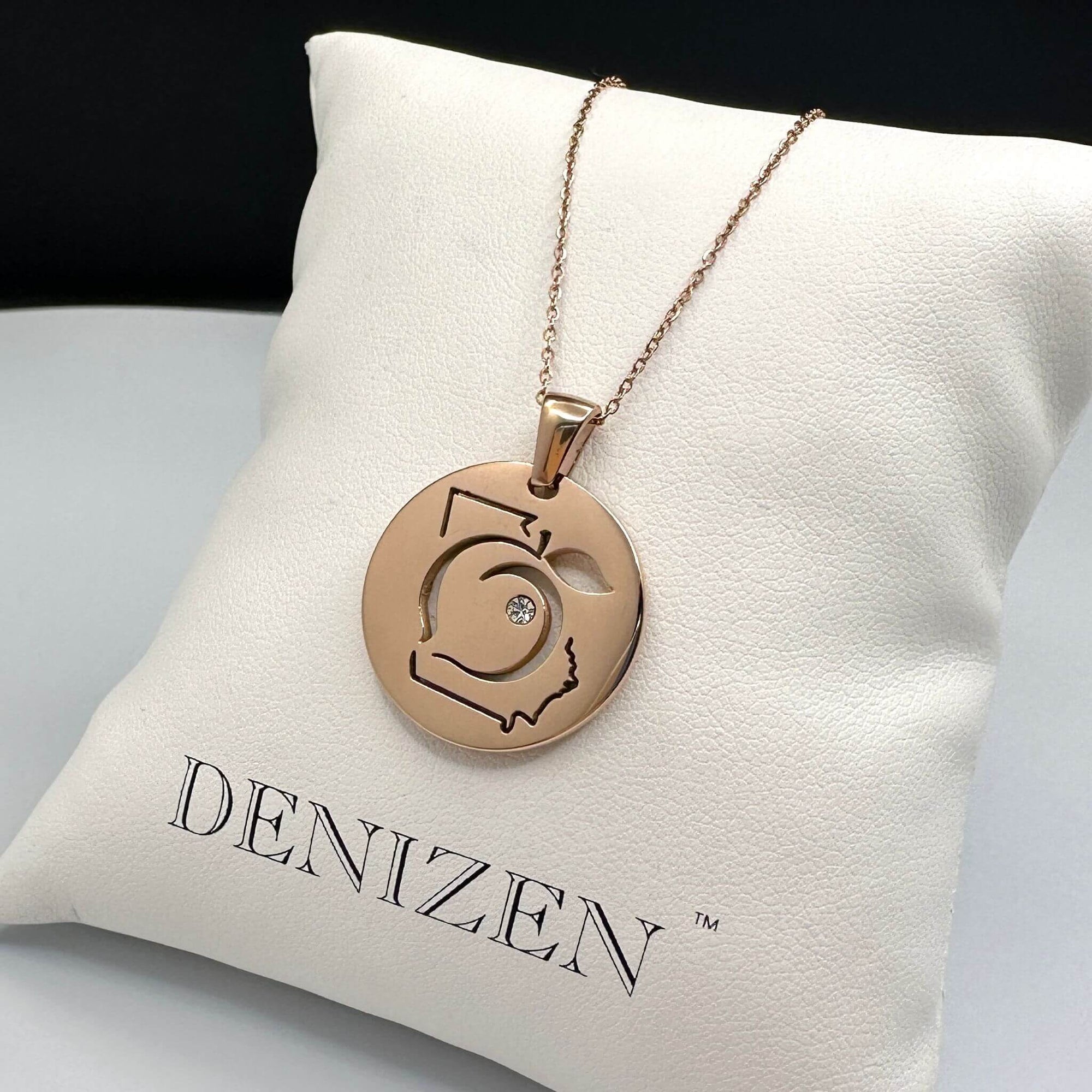 DENIZEN bracelet of Georgia state rose gold