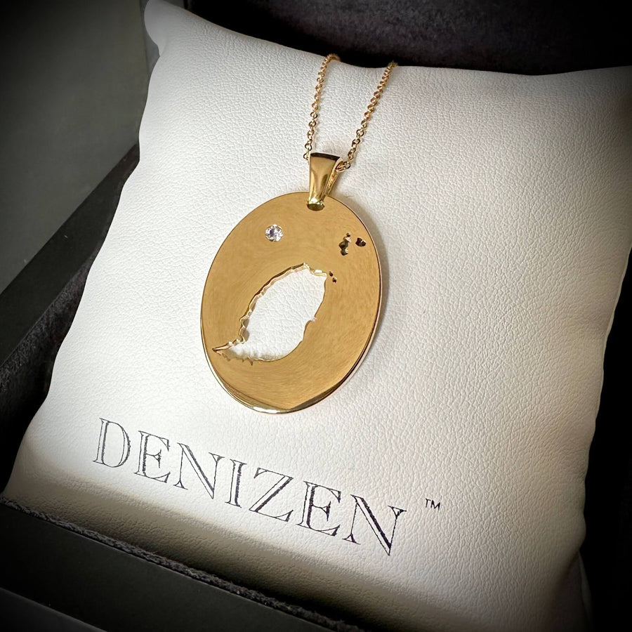 DENIZEN necklace of Grenada gold