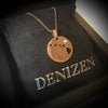 DENIZEN necklace of Hawai'i map rose gold CZ