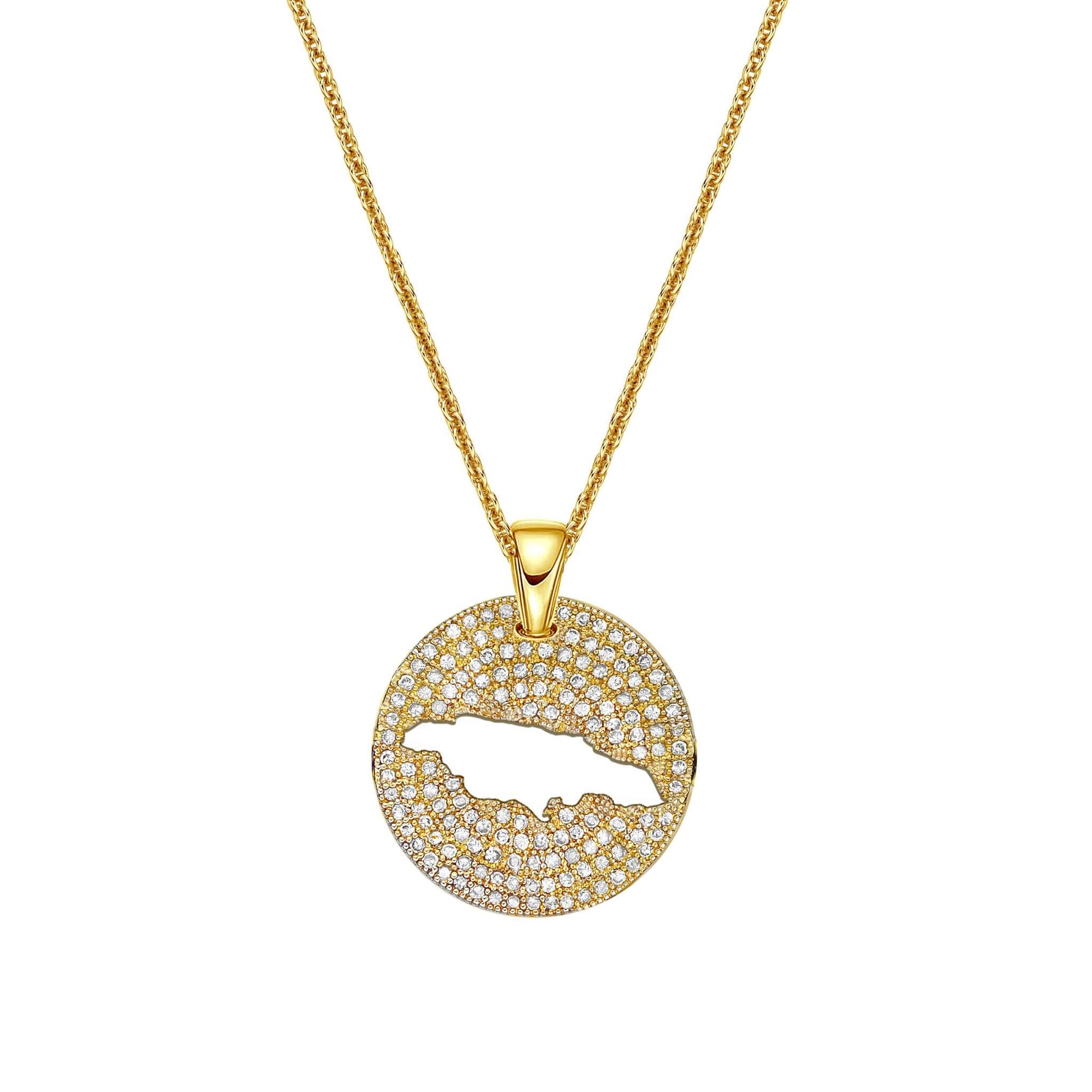 DENIZEN necklace of Jamaica CZ pave gold