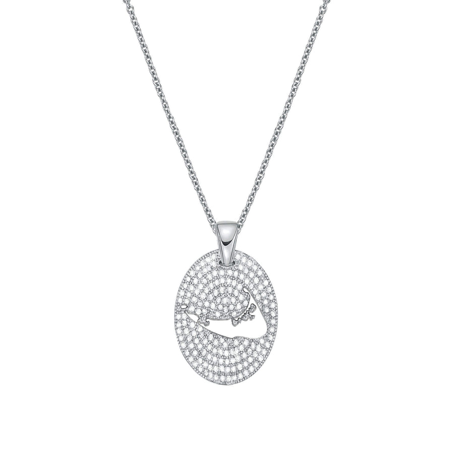 DENIZEN necklace of Nantucket CZ pave
