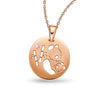 DENIZEN pandas pendant rose gold