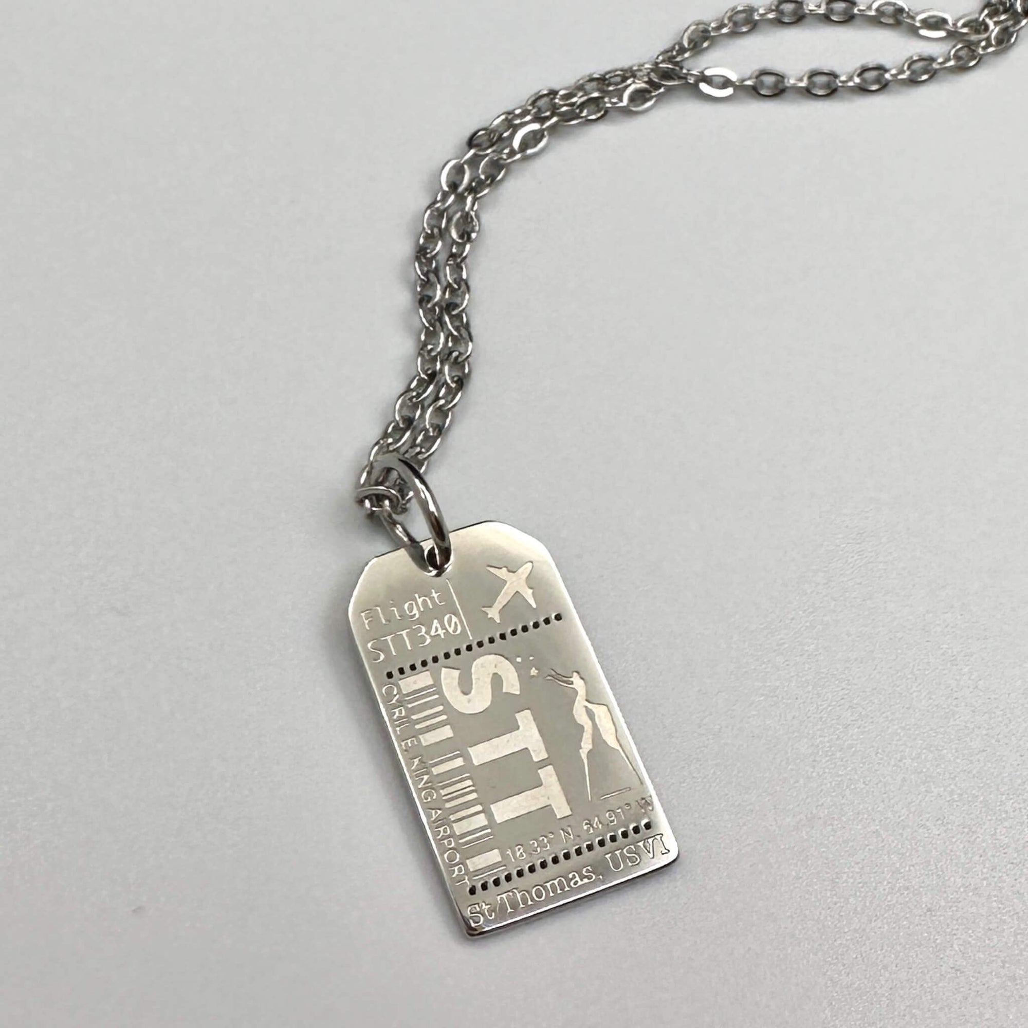 DENIZEN luggage tag charm of St Thomas USVI