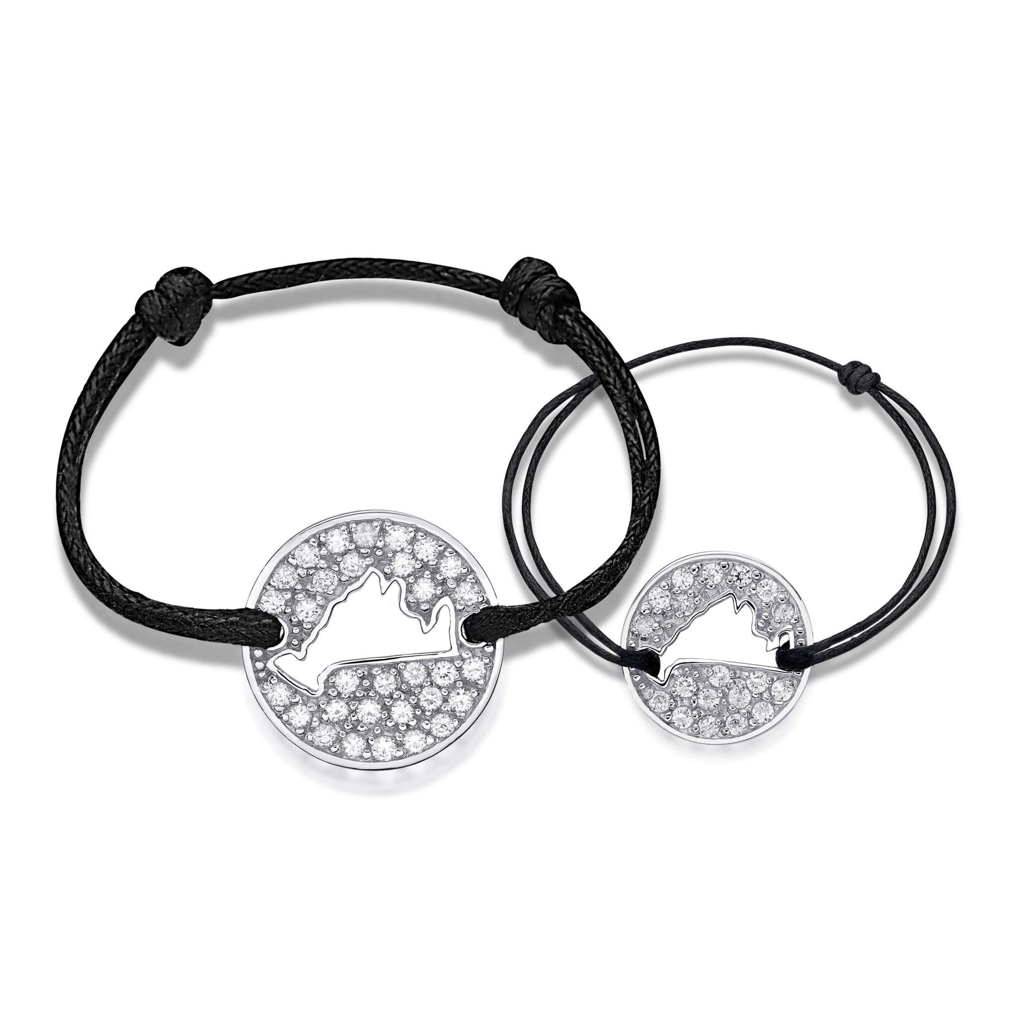 DENIZEN bracelet of Martha's Vineyard silver CZ pave