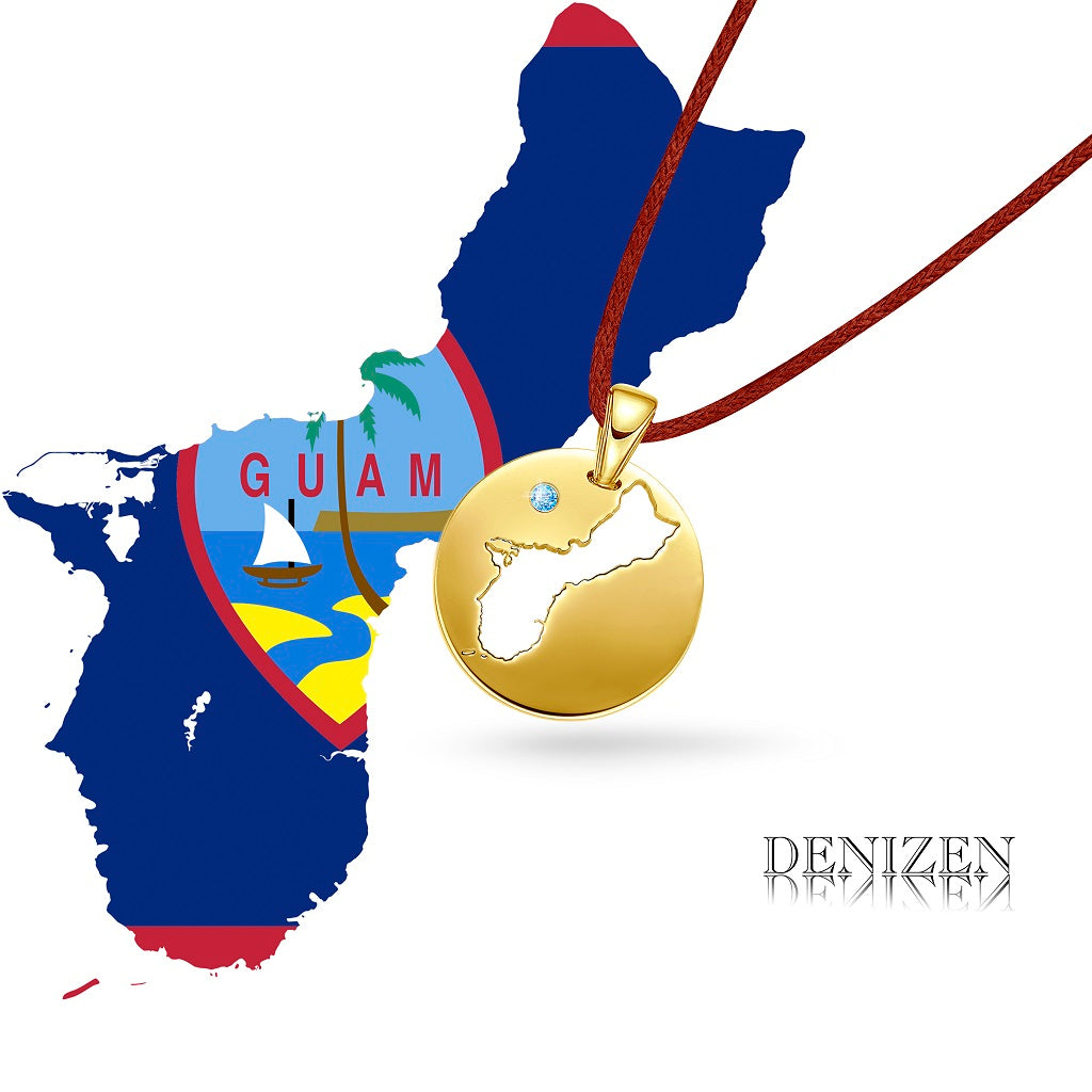 DENIZEN NECKLACE OF GUAM MAP