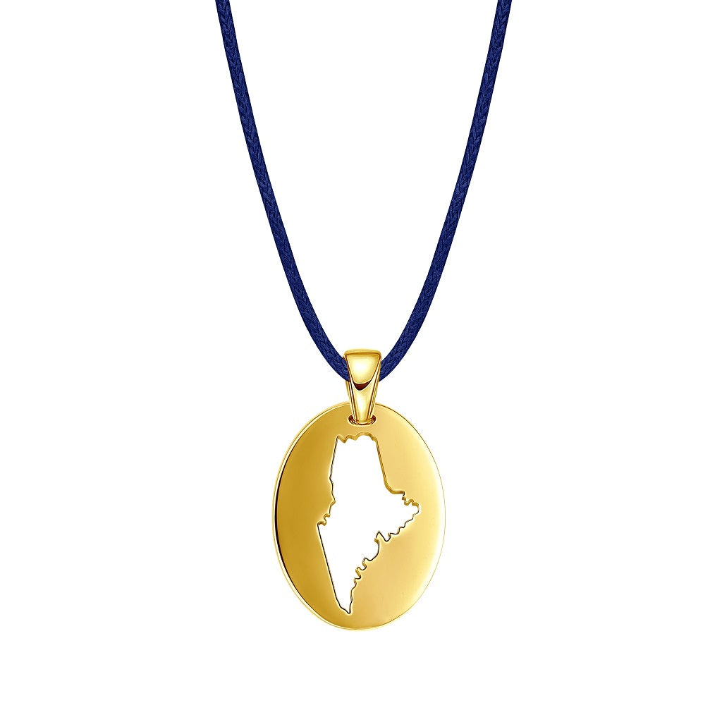 DENIZEN NECKLACE OF MAINE MAP