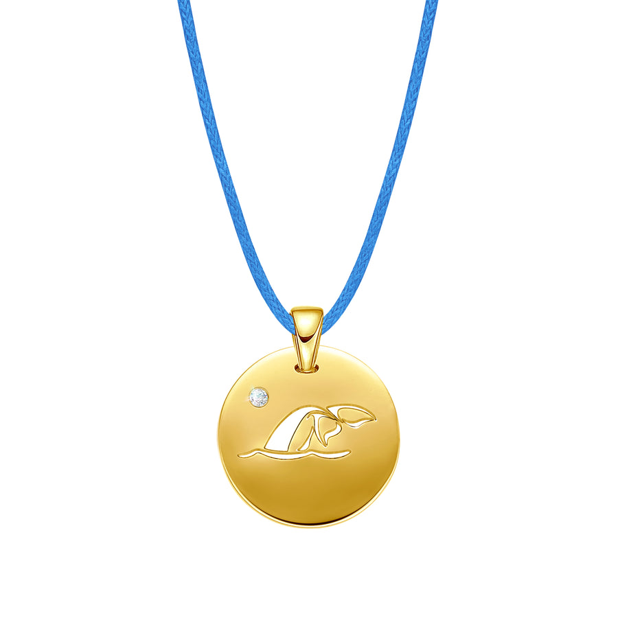 DENIZEN NECKLACE WHALE TAIL GOLD