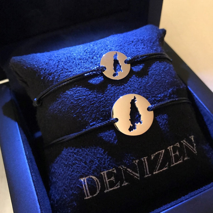 DENIZEN BRACELET OF NEWPORT AQUIDNECK MAP