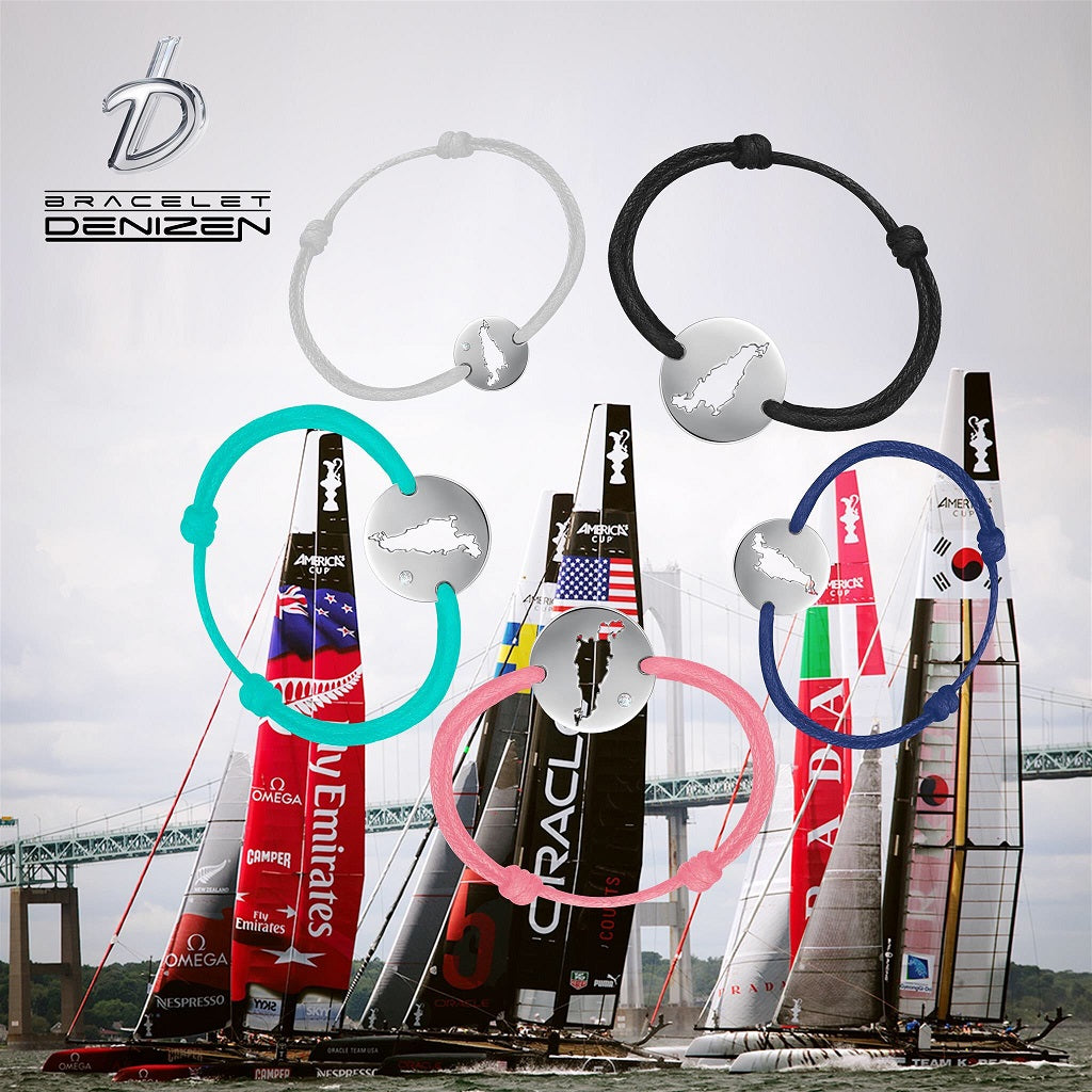 DENIZEN BRACELET OF NEWPORT AQUIDNECK MAP