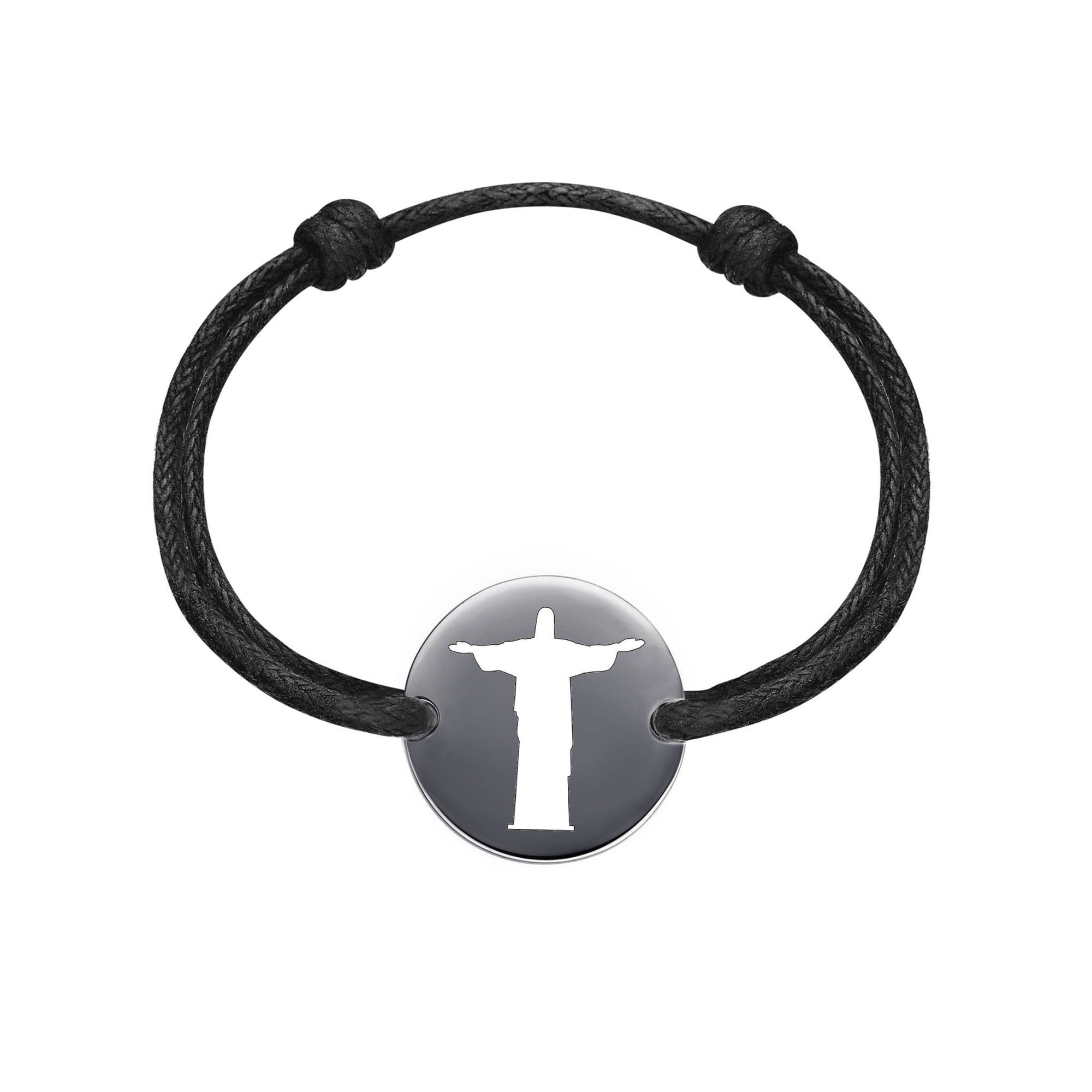 DENIZEN bracelet of Brazil Christ the Redeemer Rio de Janeiro  black rhodium