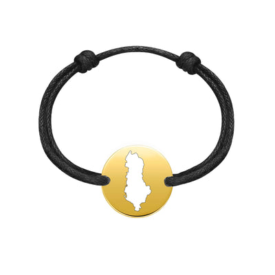DENIZEN bracelet of Albania map gold