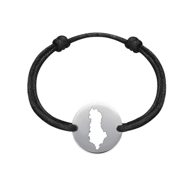 DENIZEN bracelet of Albania map silver