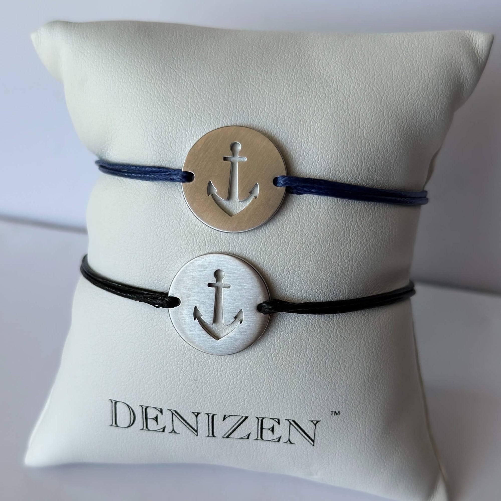 DENIZEN bracelet anchor brushed steel