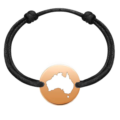 DENIZEN bracelet of Australia map rose gold
