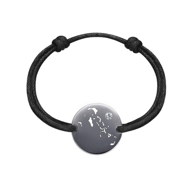 DENIZEN bracelet of Bahamas black rhodium CZ