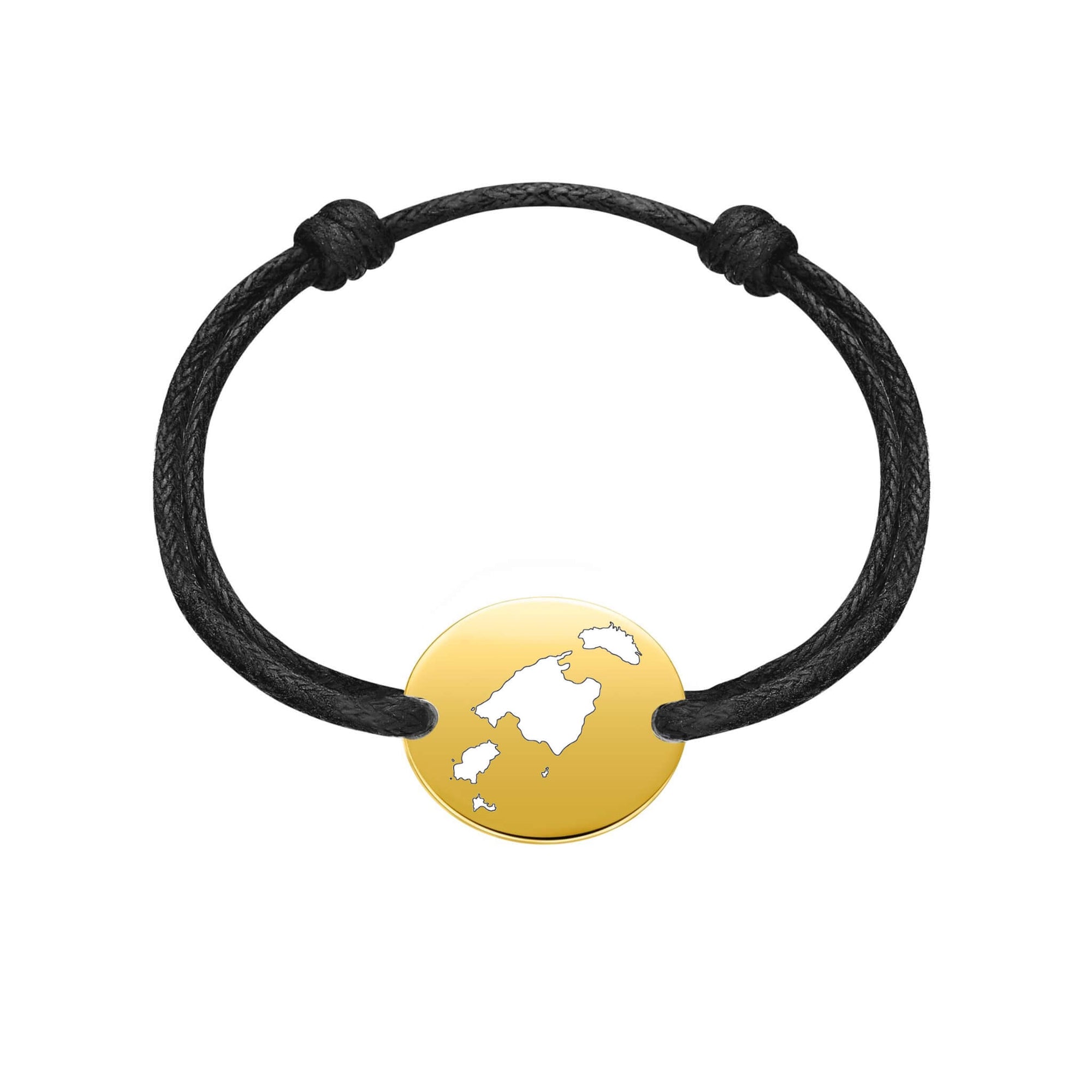 DENIZEN bracelet of Balearic Islands map gold