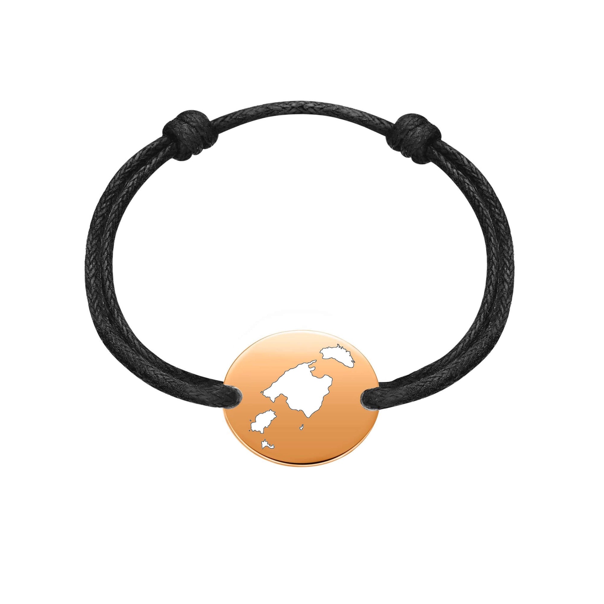 DENIZEN bracelet of Balearic Islands map rose gold