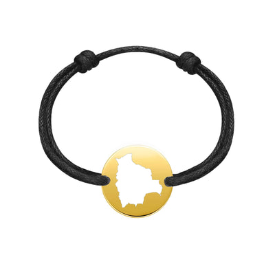 DENIZEN Bracelet of Bolivia map gold