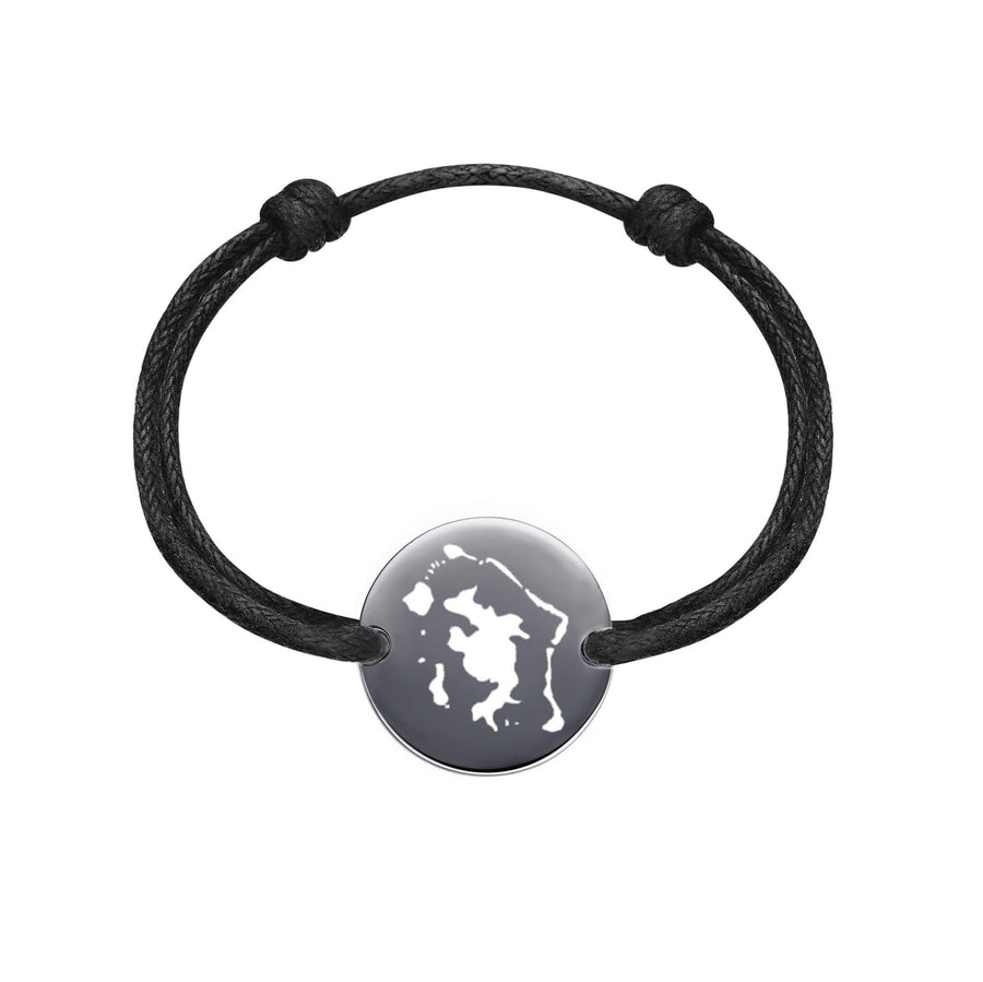 DENIZEN bracelet of Bora Bora silver black turquoise