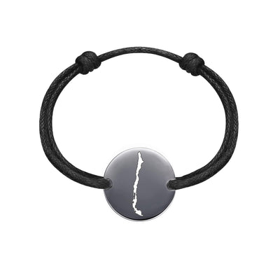 DENIZEN bracelet of Chile map black rhodium