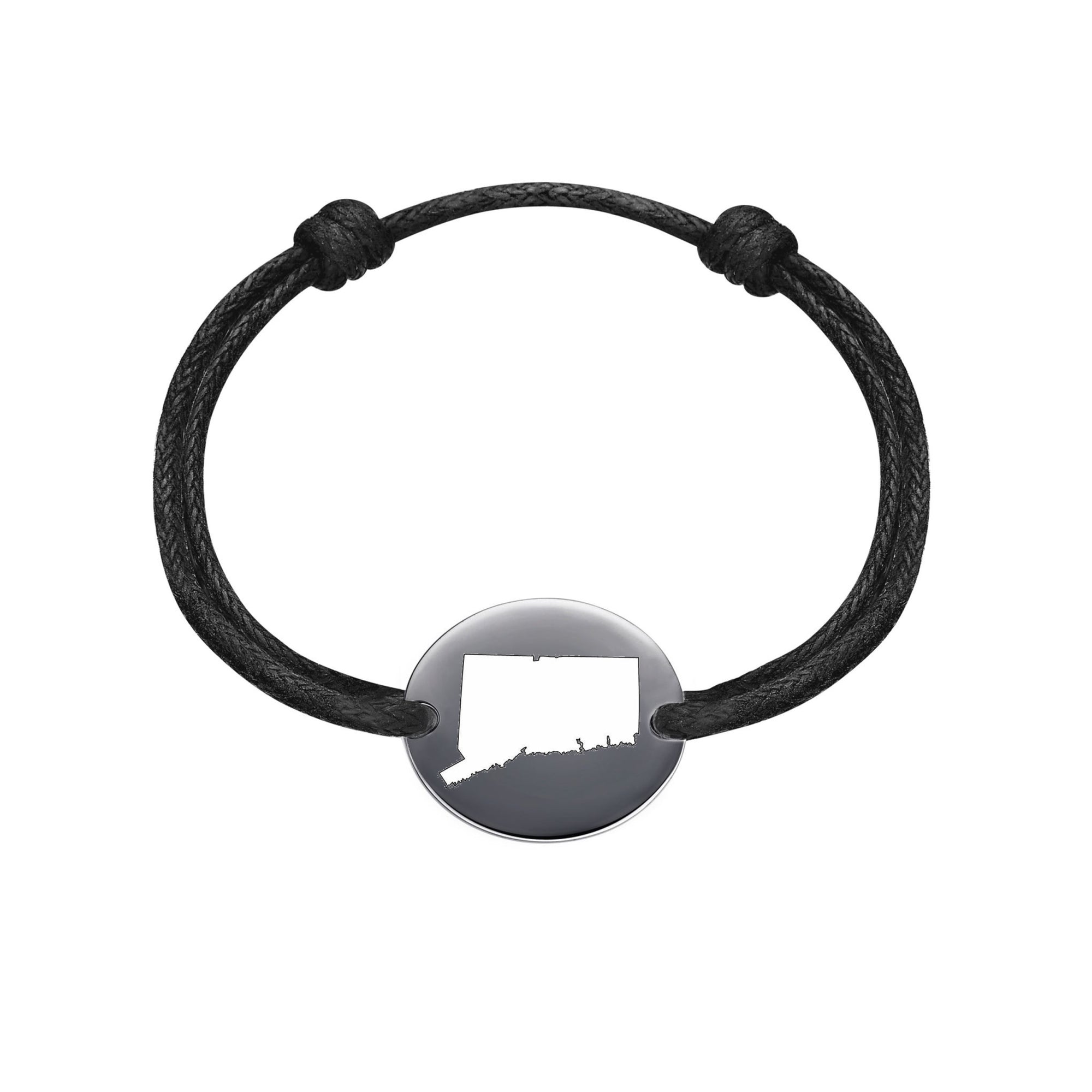 DENIZEN bracelet of Connecticut map black rhodium
