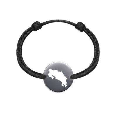 DENIZEN bracelet of Costa Rica map black rhodium