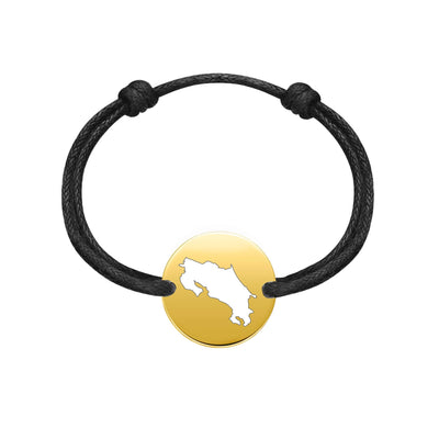 DENIZEN bracelet of Costa Rica map gold