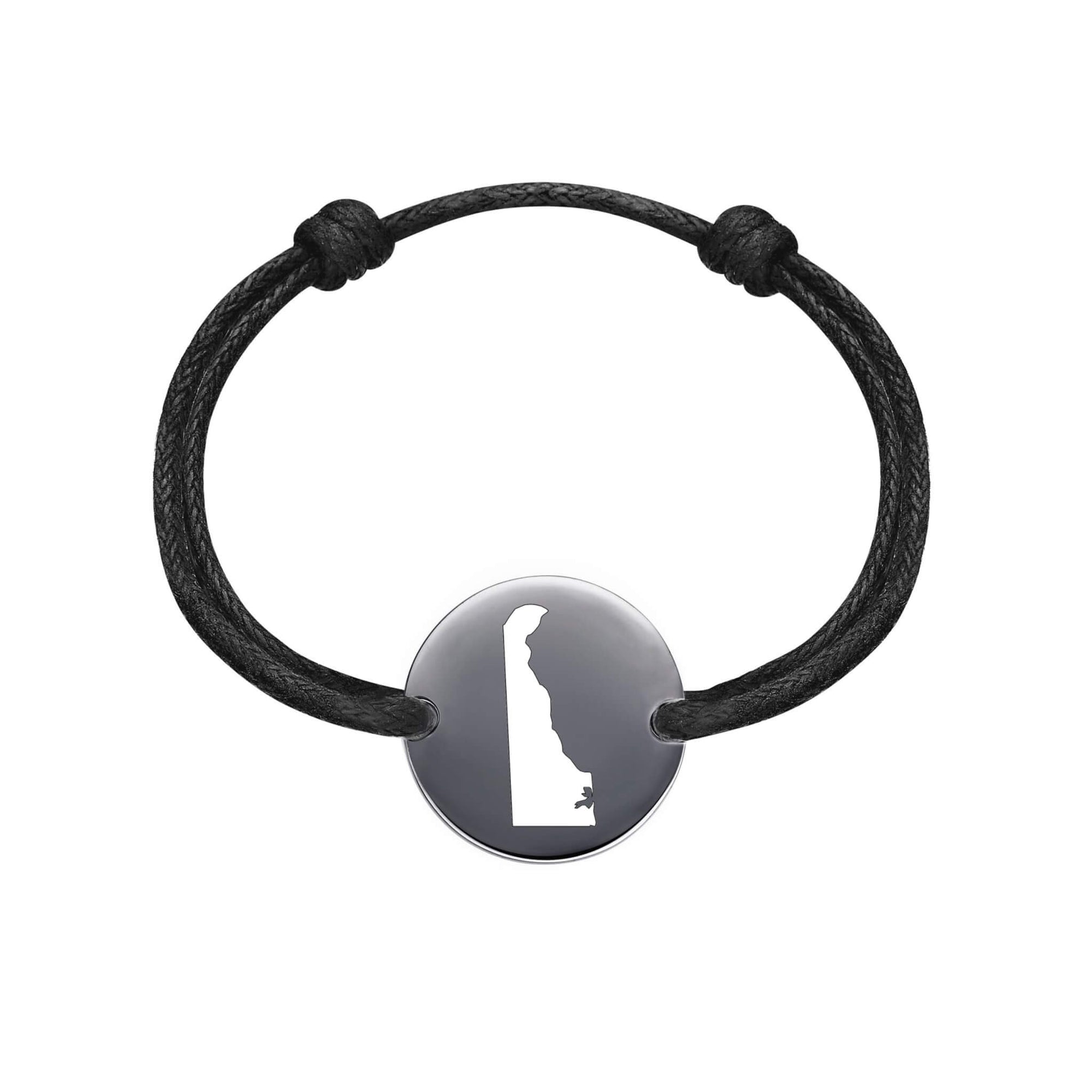 DENIZEN bracelet of Delaware map black rhodium