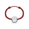 DENIZEN bracelet of Double Happiness symbol silver red