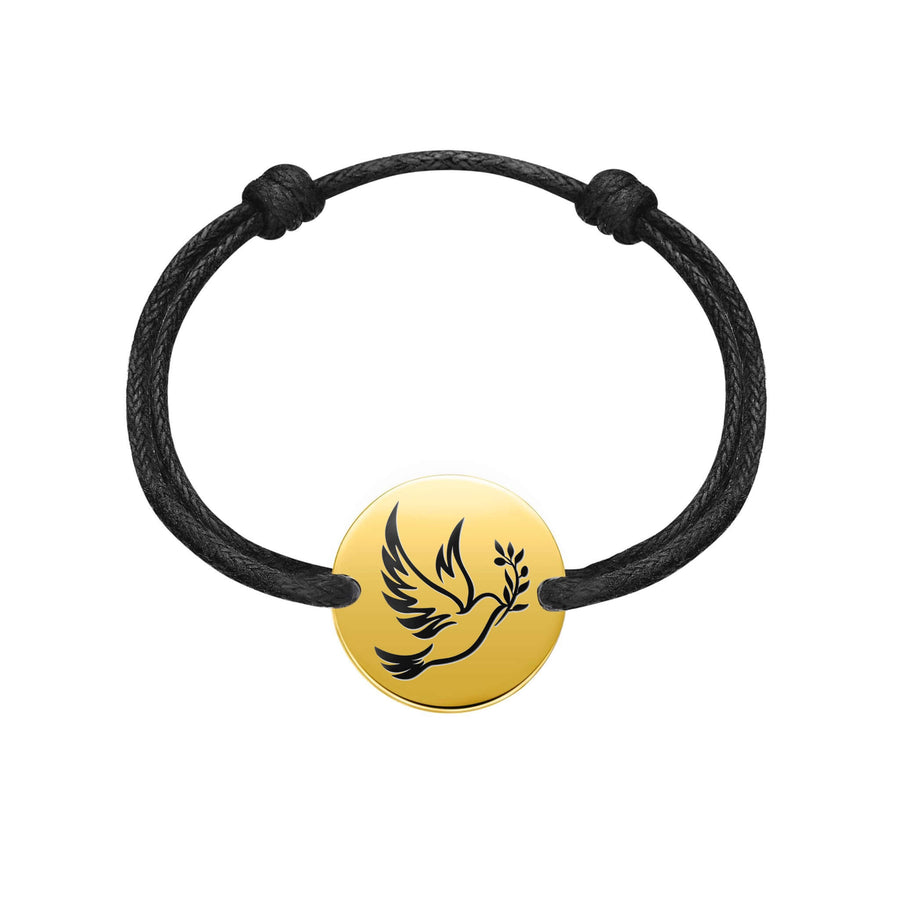 DENIZEN bracelet dove black enamel rose gold
