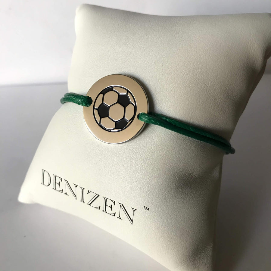 DENIZEN bracelet of football soccer green