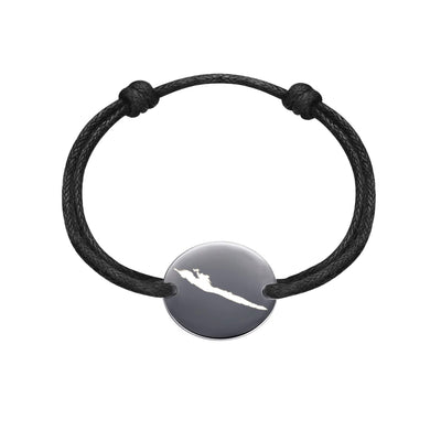 DENIZEN bracelet of Hvar map black rhodium