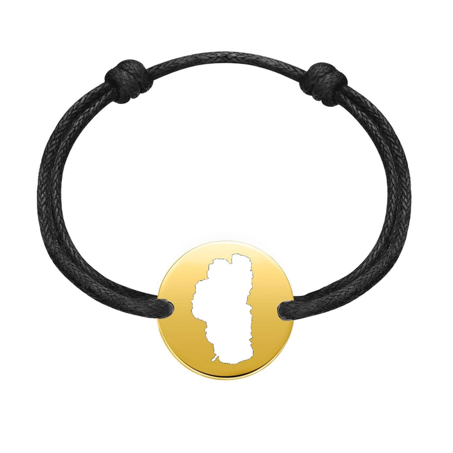DENIZEN  bracelet of Lake Tahoe outline gold