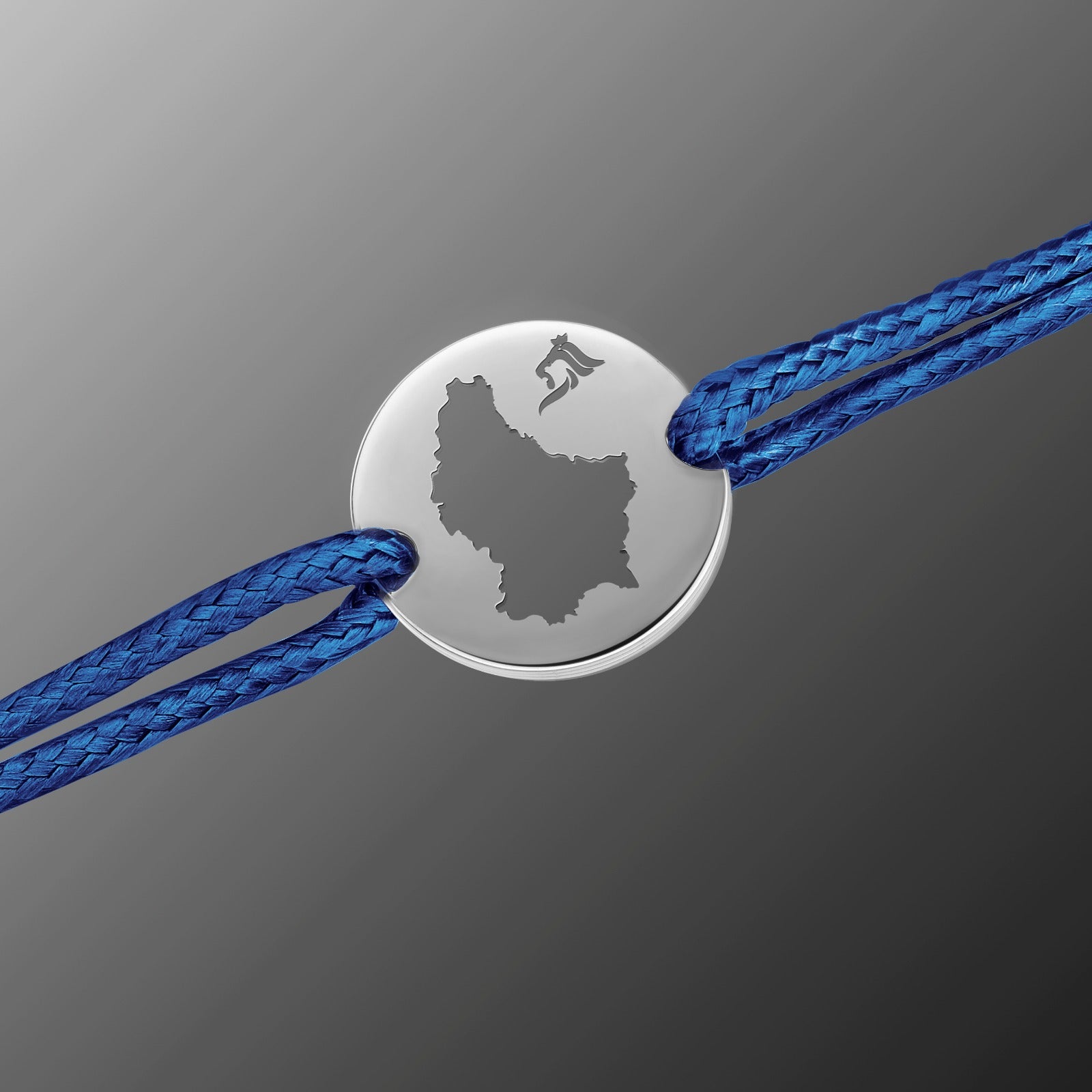 DENIZEN bracelet of Luxembourg map silver