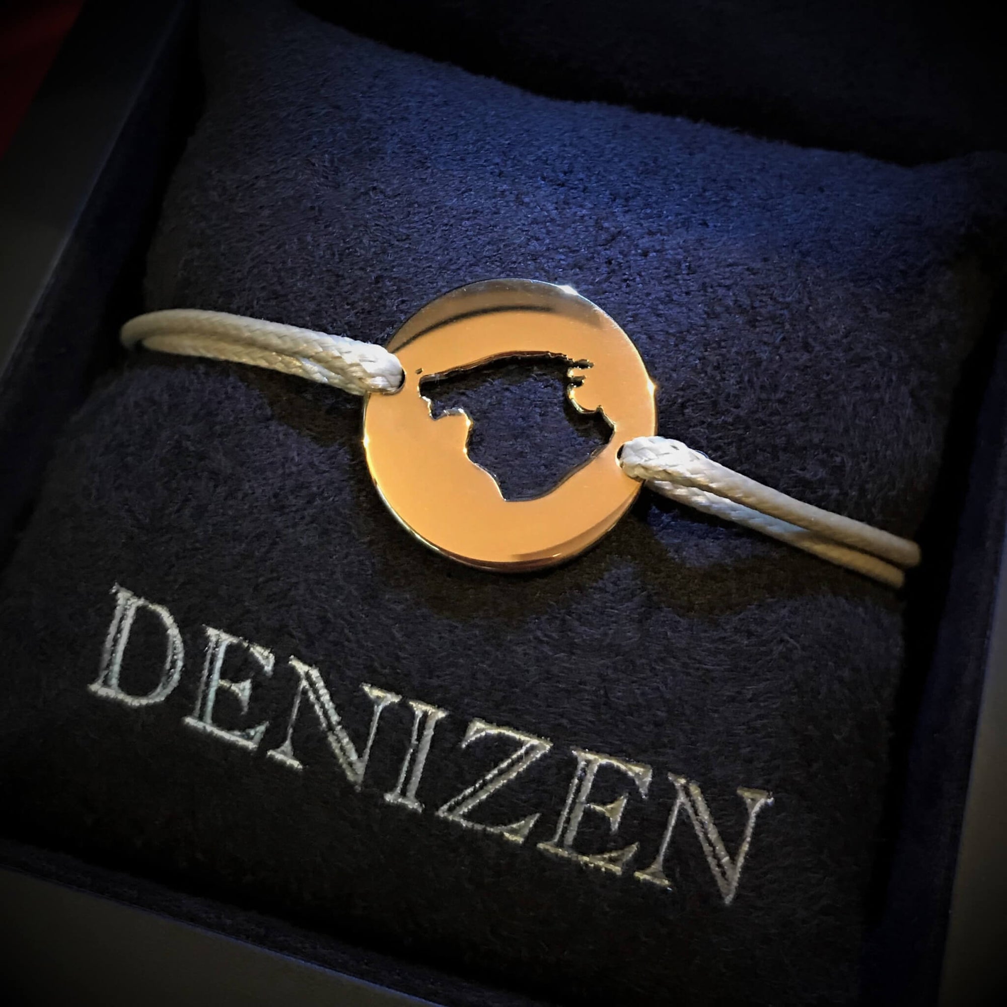 DENIZEN bracelet of Majorca Mallorca map gold