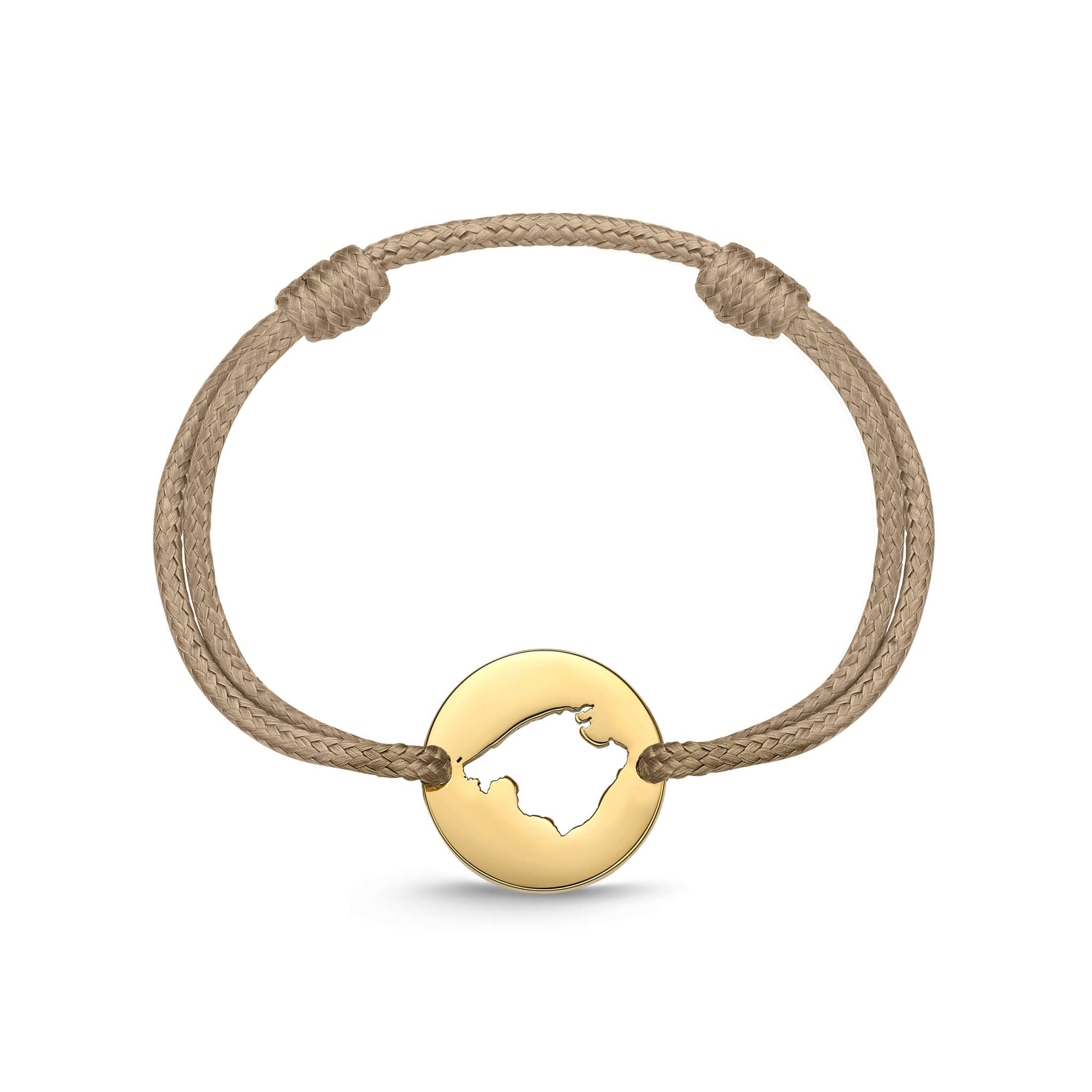 DENIZEN bracelet of Majorca map gold