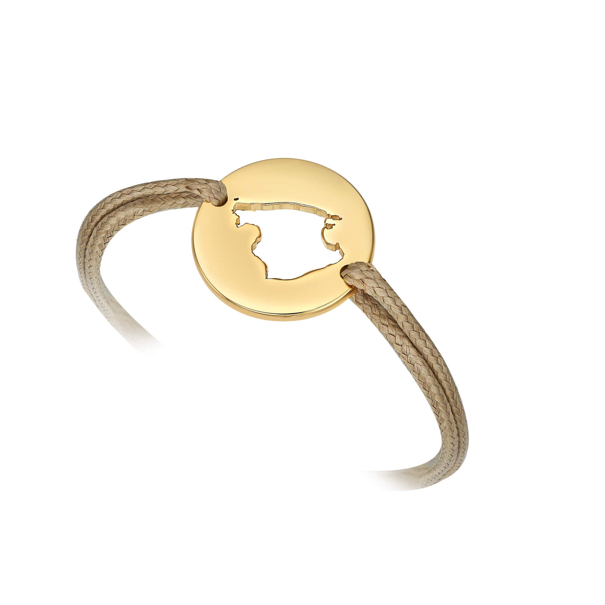 DENIZEN bracelet of Mallorca map gold