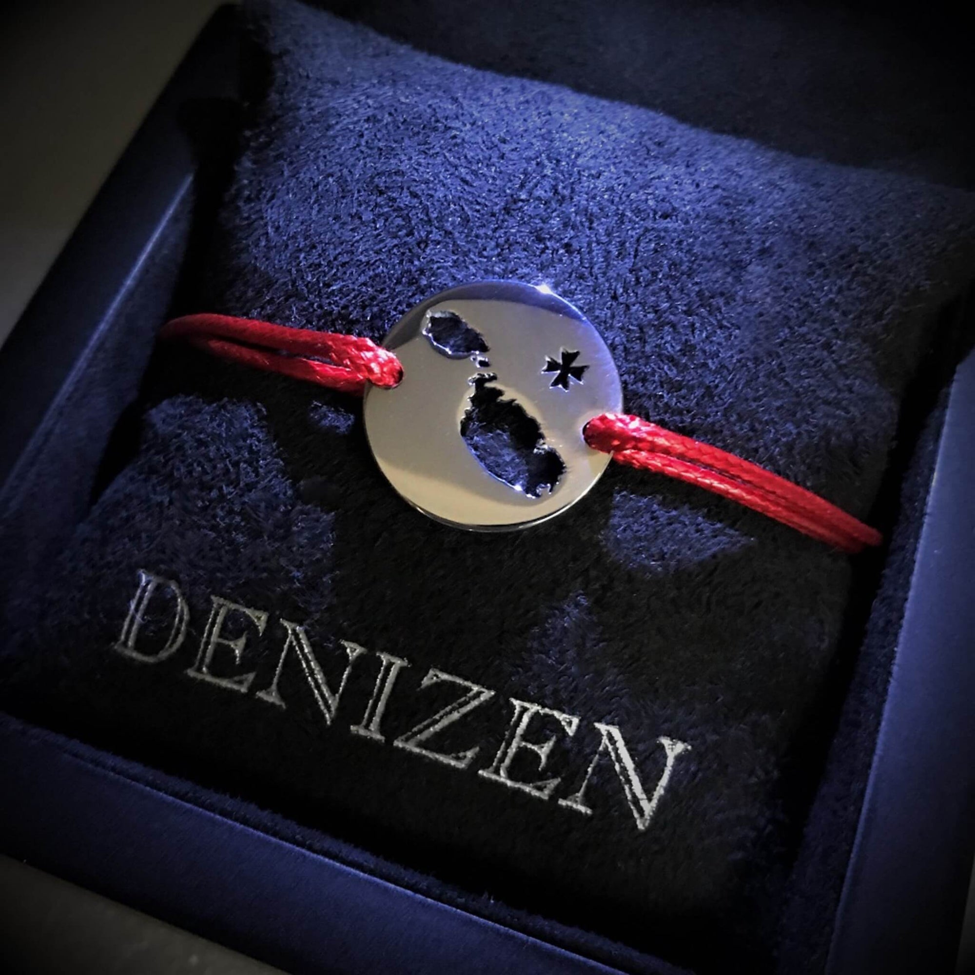 DENIZEN bracelet of Malta silver red