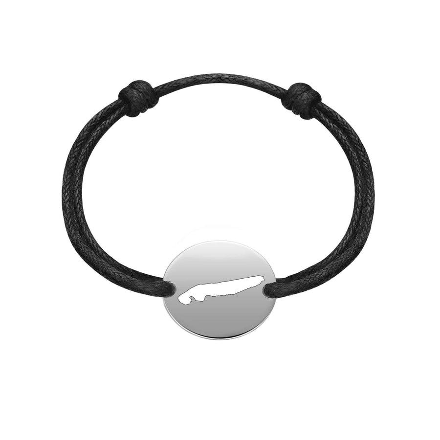 DENIZEN bracelet of Norderney map silver