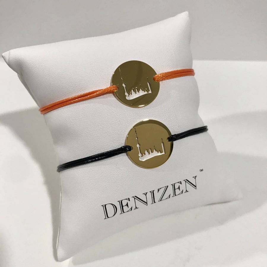 DENIZEN bracelet of Shanghai skyline yellow gold