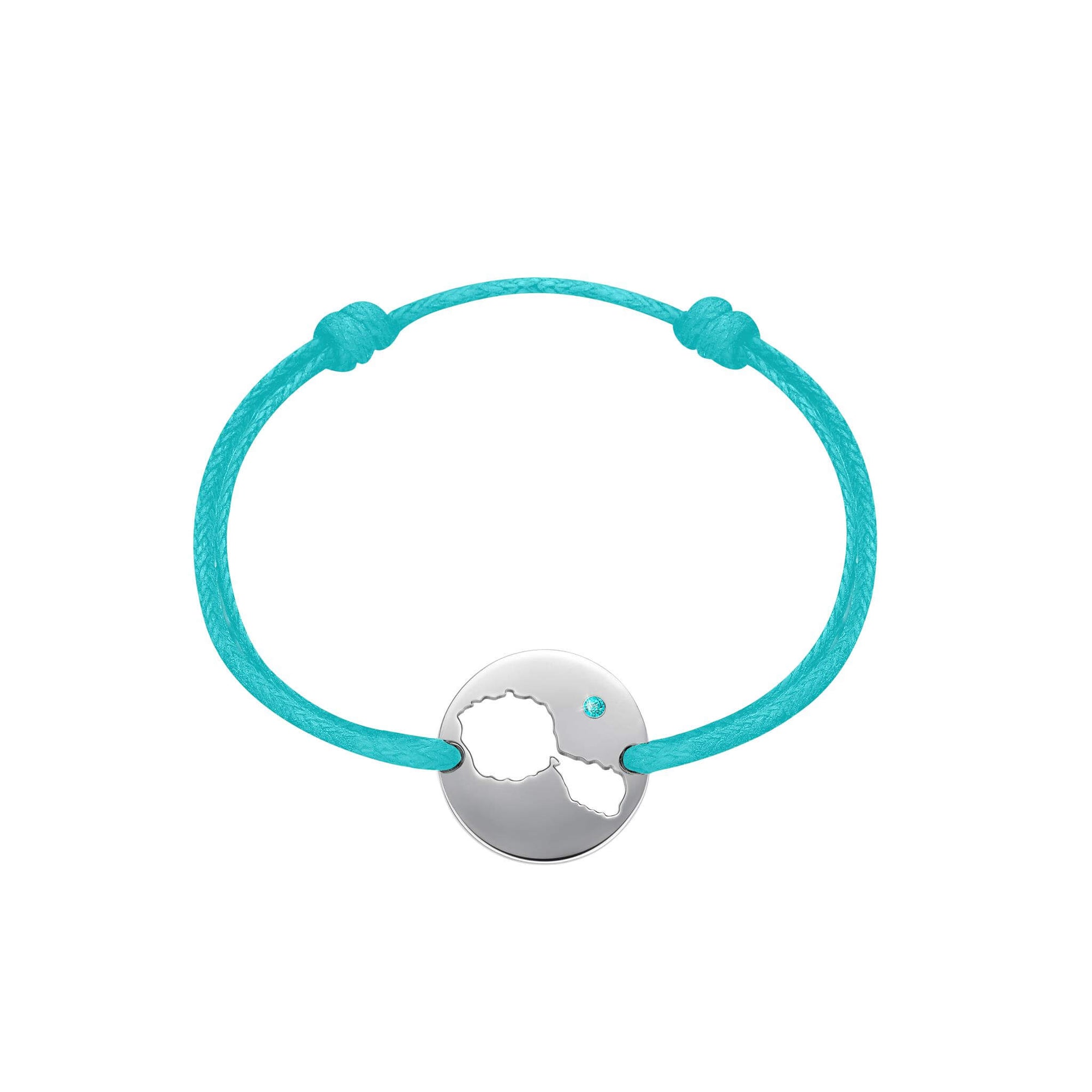 DENIZEN bracelet of Tahiti silver turquoise CZ