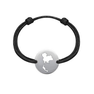 DENIZEN bracelet of Thailand map silver