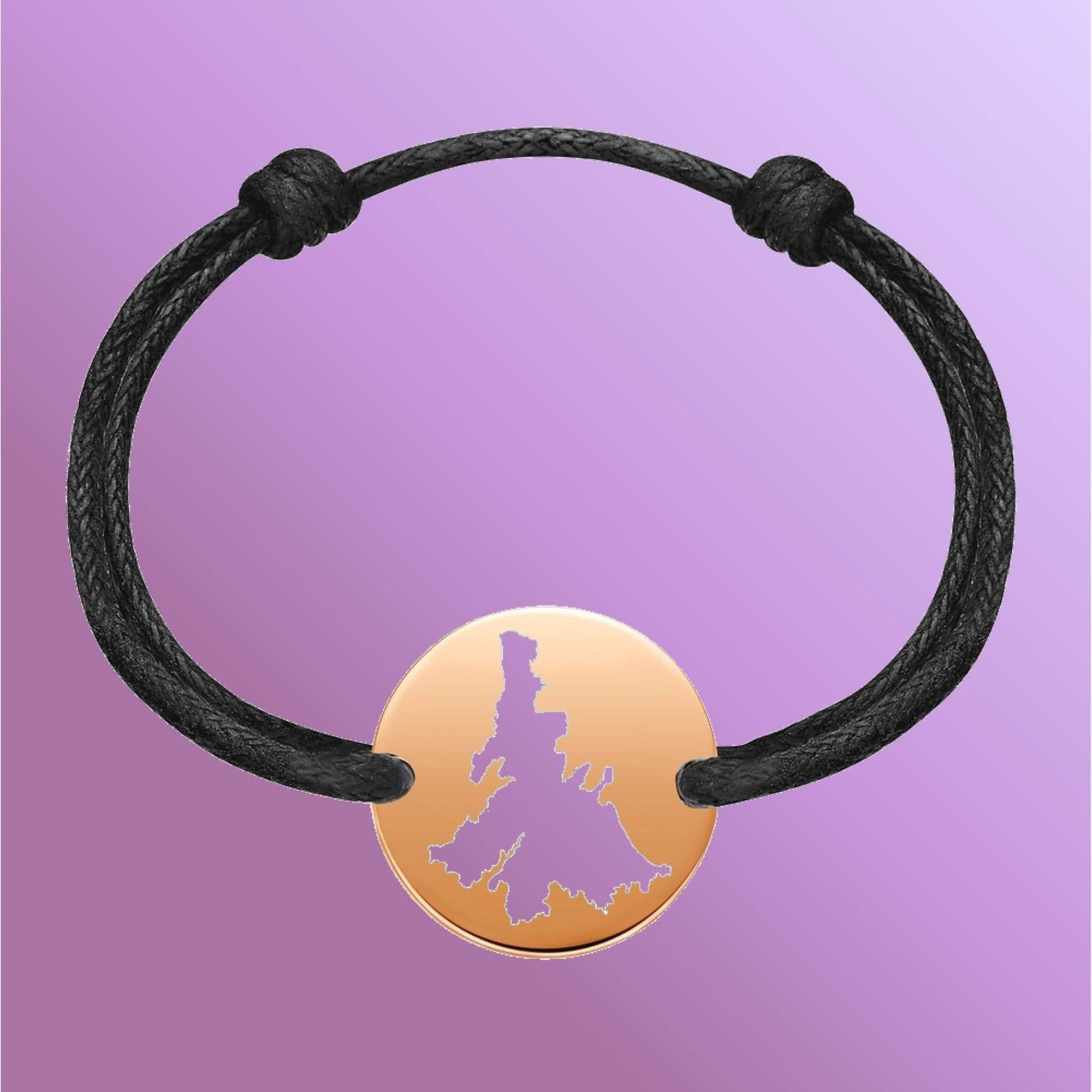 DENIZEN bracelet Whitsunday Island map rose gold