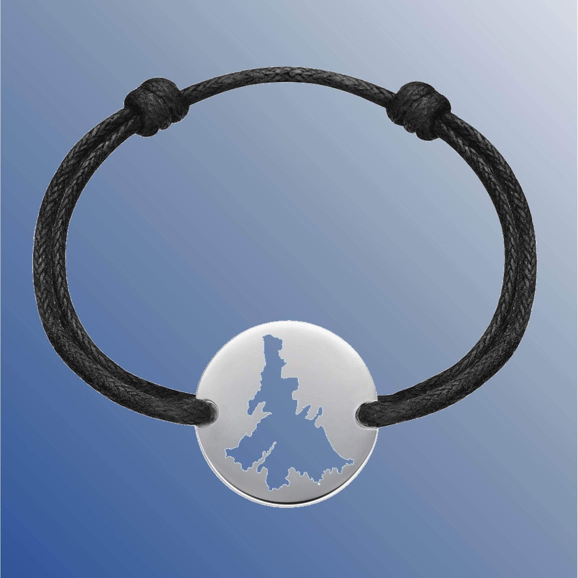 DENIZEN bracelet Whitsunday Island map silver