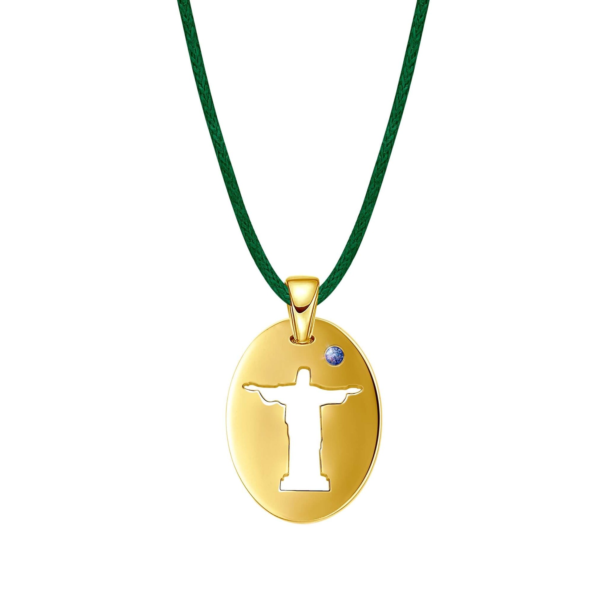 DENIZEN necklace of Brazil Christ the Redeemer Rio de Janeiro gold